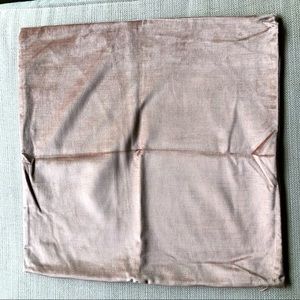 West Elm Dusty Pink velvet 20x20 in pillow cover